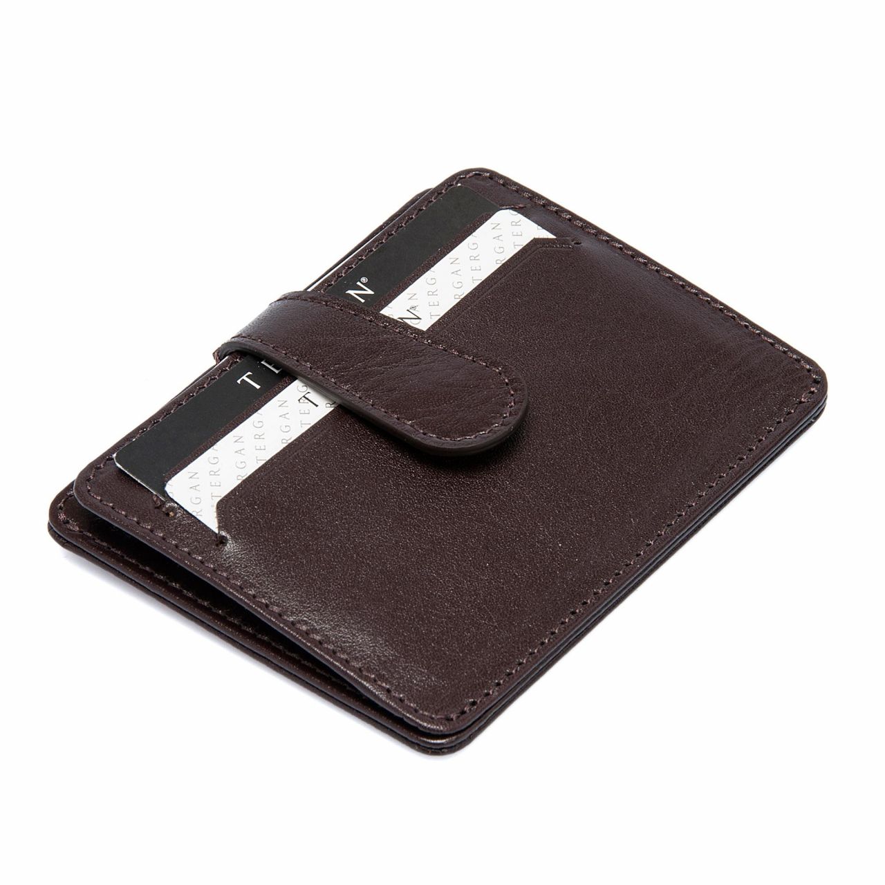 Brown leather credit card holders