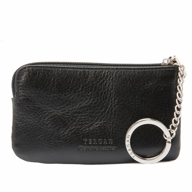 Black Leather Classic Key Case
