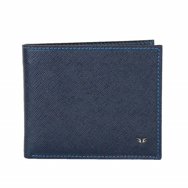 Stamped leather wallet in blue | Online store Tergan.bg - Wallets ...