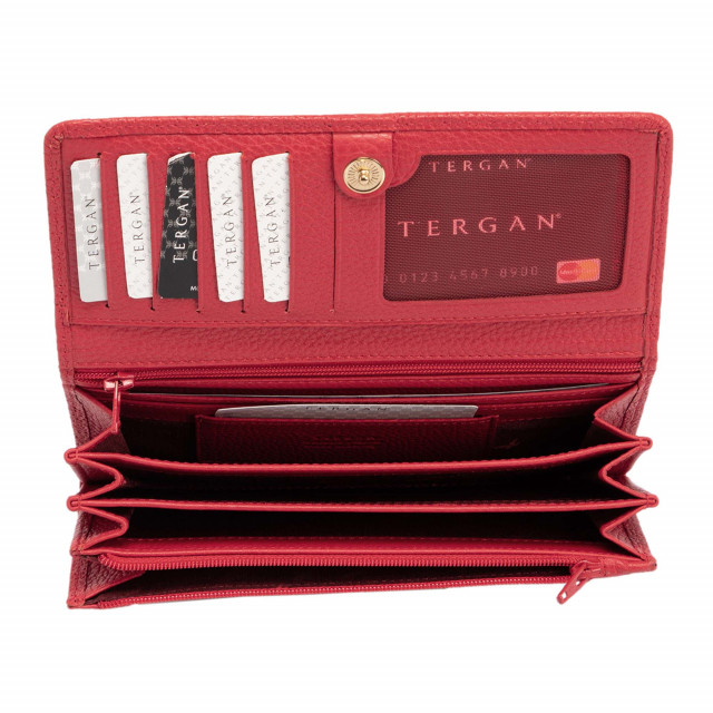 Голямо дамско портмоне от естествена кожа