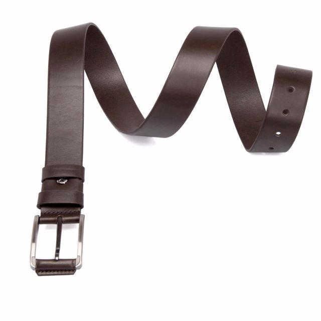 Мъжки спортно-елегантен колан от естествена кожа