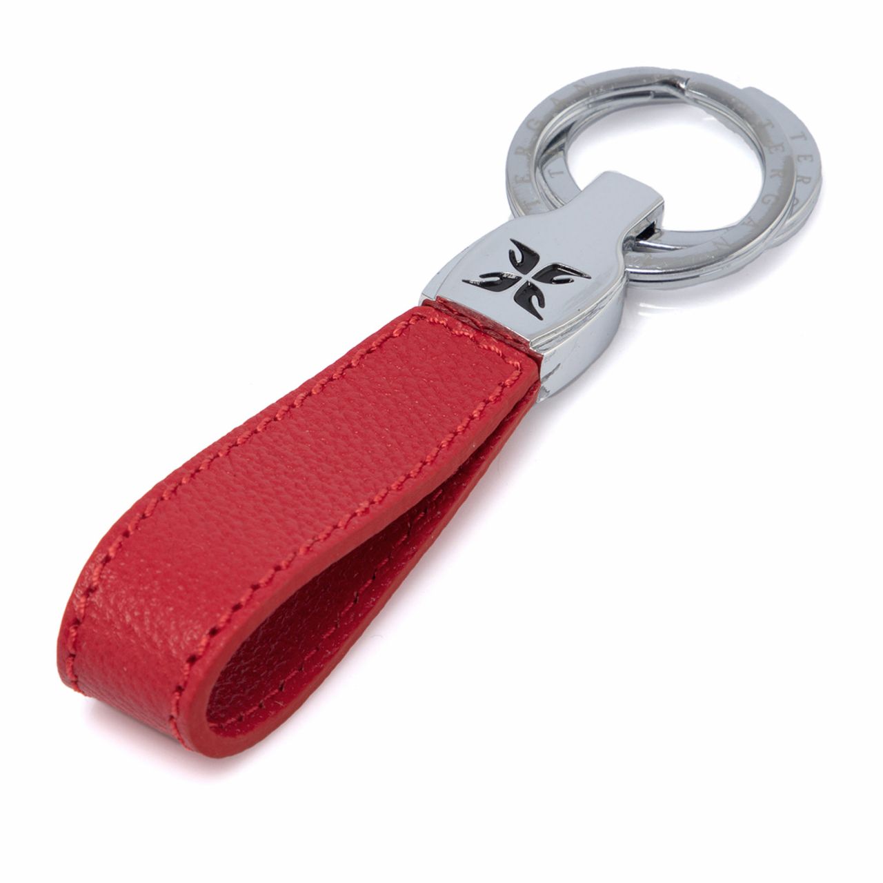 Sartorial Red Leather Keyring