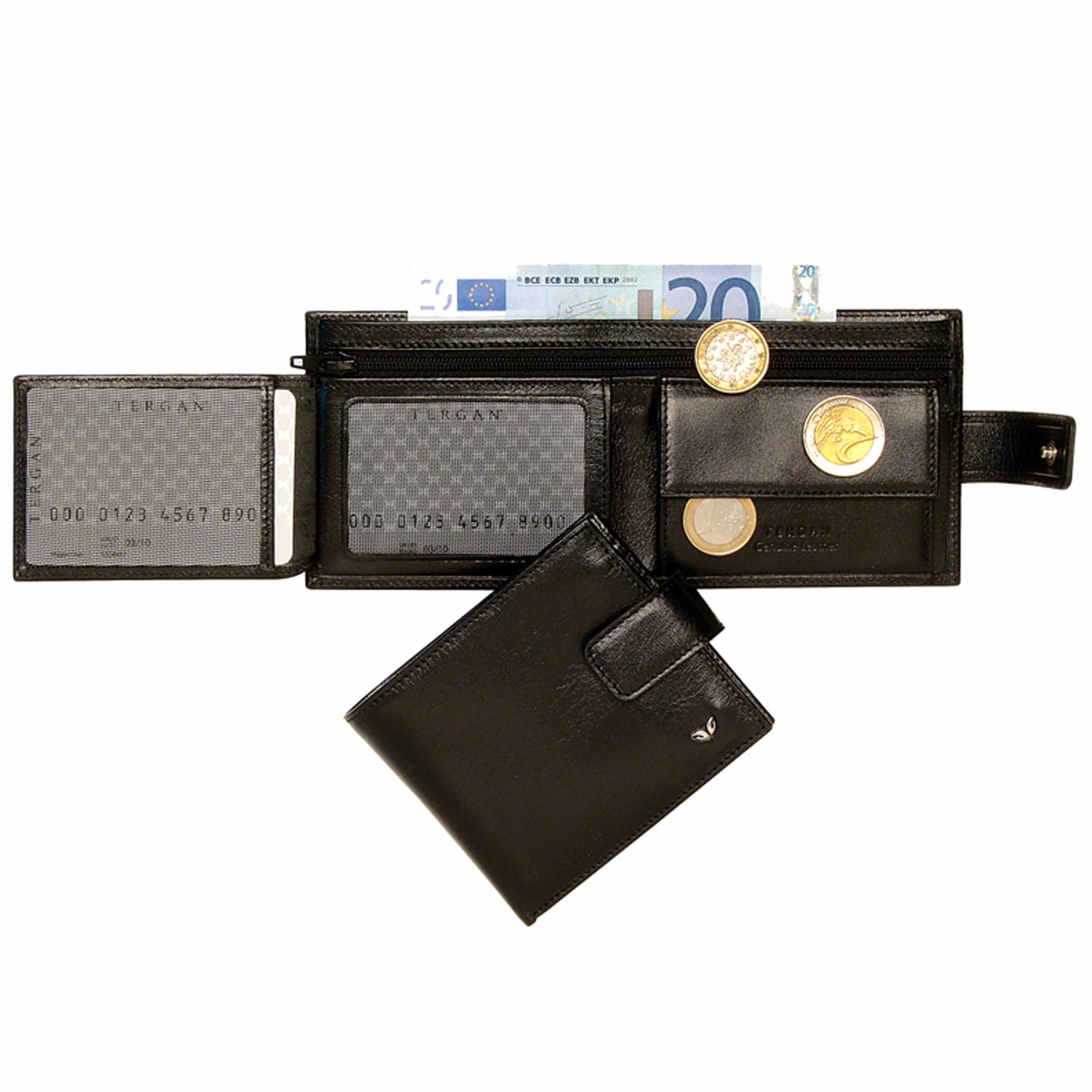 Black Practical Leather Wallet