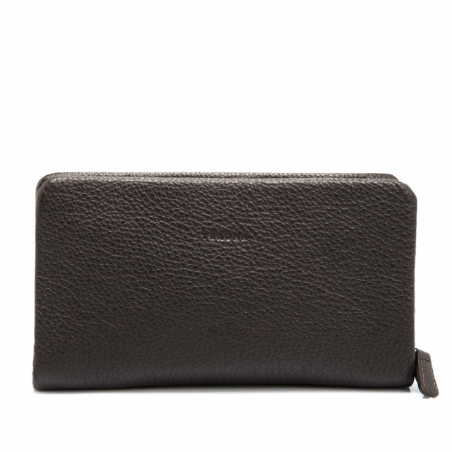 Wallet Mens Leather Business Style Clutch Bag with Wrist Strap