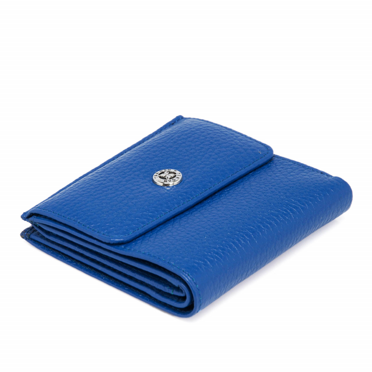 Mini Foldover Wallet in cobalt blue
