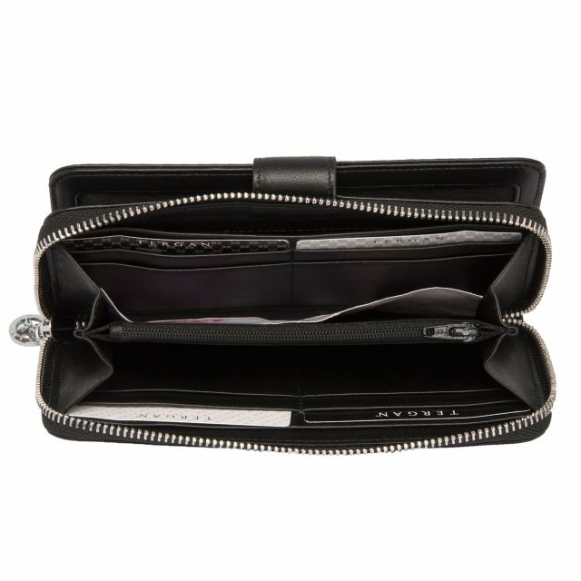 Черно дамско портмоне с цип