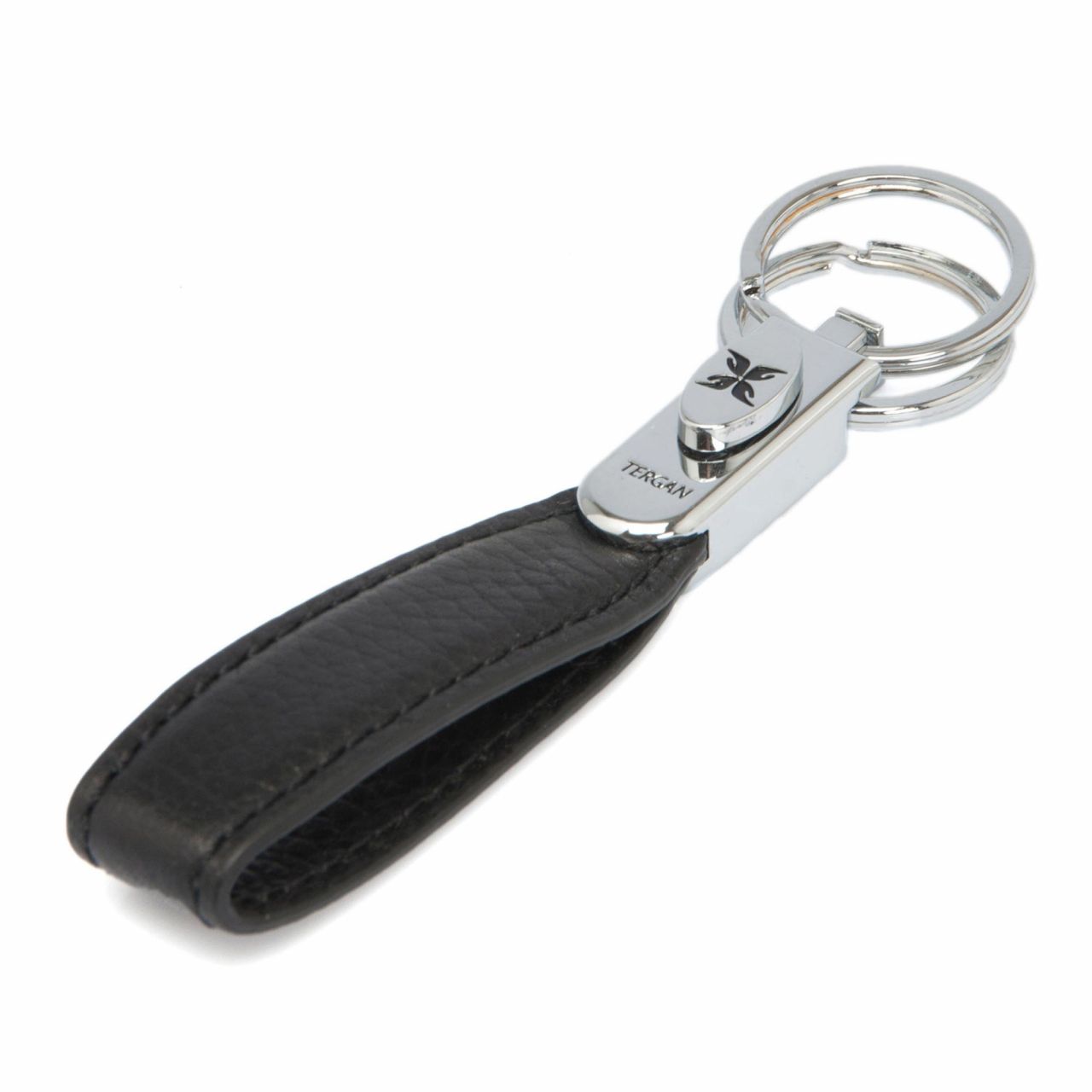 Sartorial Black Leather Key Fob Loop