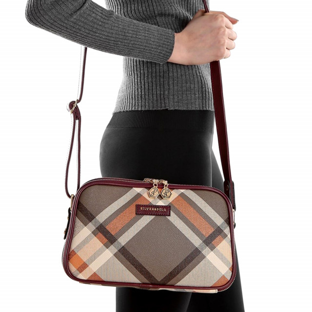 Дамска чанта за рамо - каре