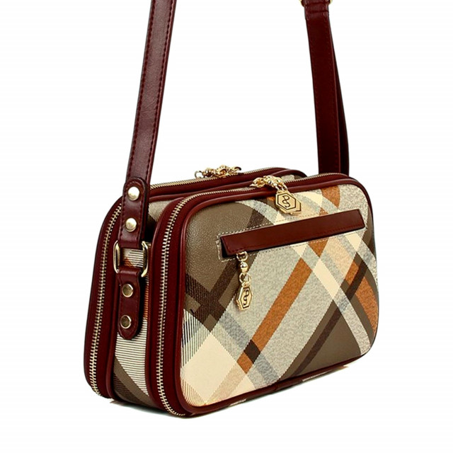 Дамска чанта за рамо - каре