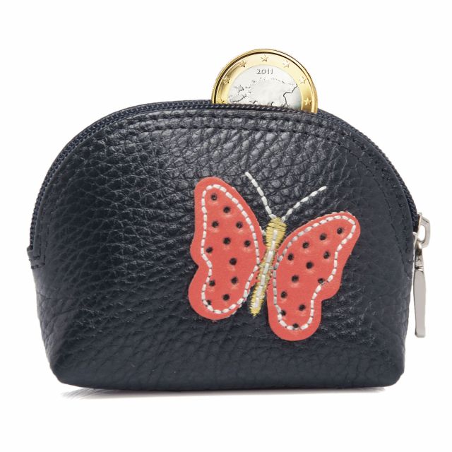 Дамски монетник от естествена кожа