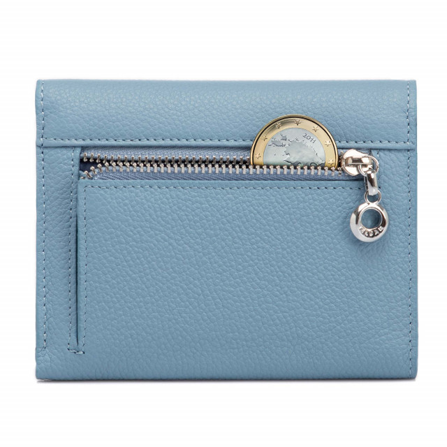 Светлосиньо дамско портмоне с монетник