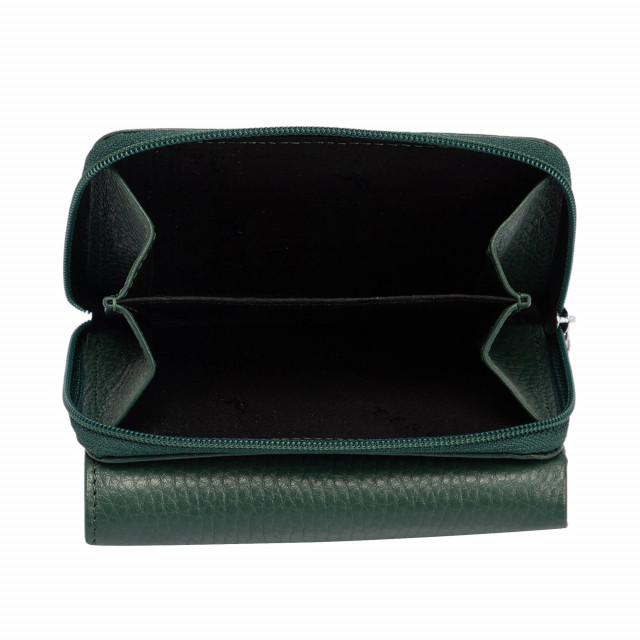 Компактно дамско портмоне с външен джоб за монети