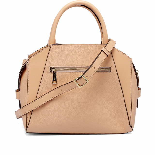 Дамска чанта Tergan в светло-оранжев цвят