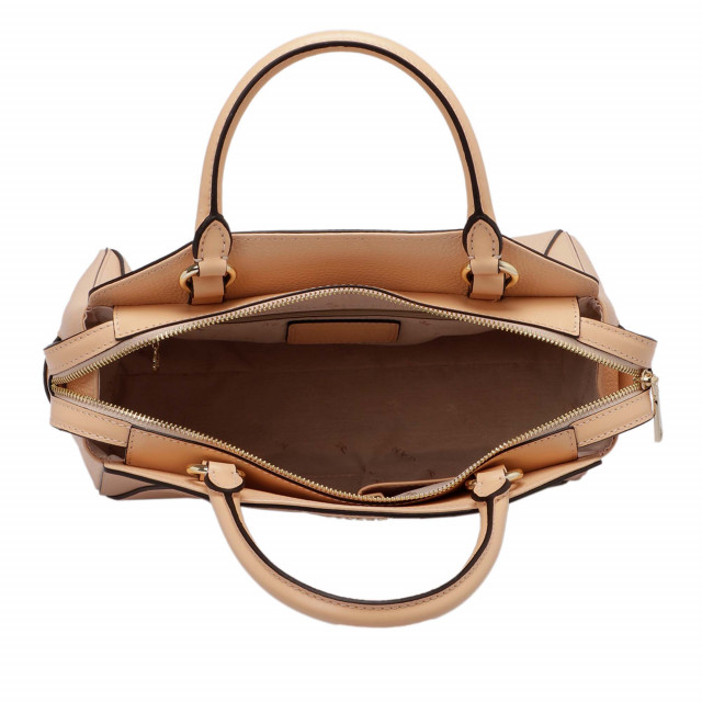 Дамска чанта Tergan в светло-оранжев цвят