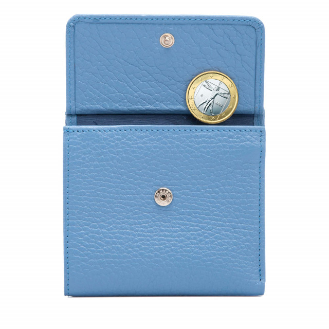 Светлосиньо малко дамско портмоне