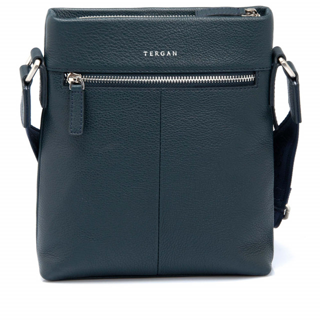 Тъмносиня мъжка чанта за рамо