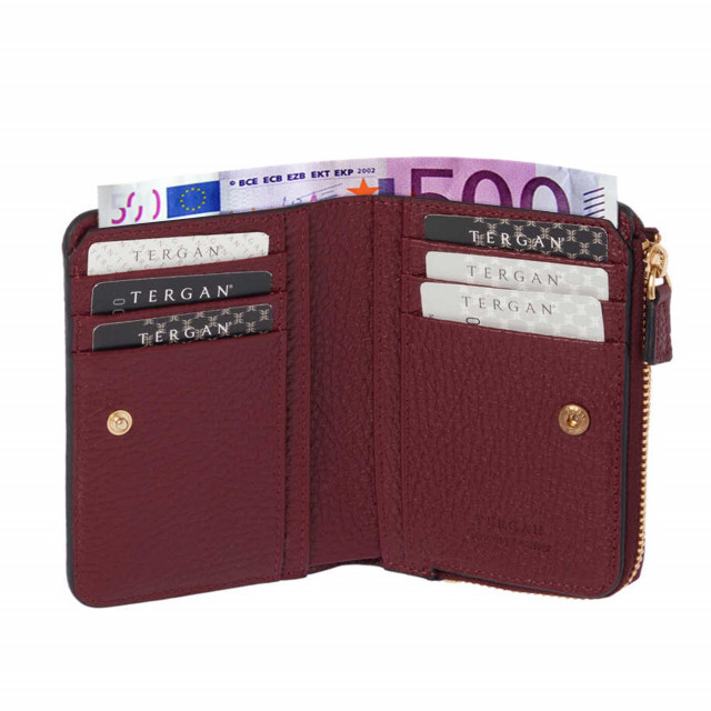 Виненочервено дамско портмоне