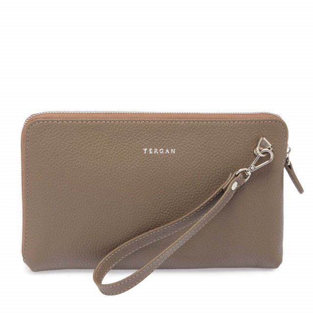 Светлокафява мъжка ръчна чанта