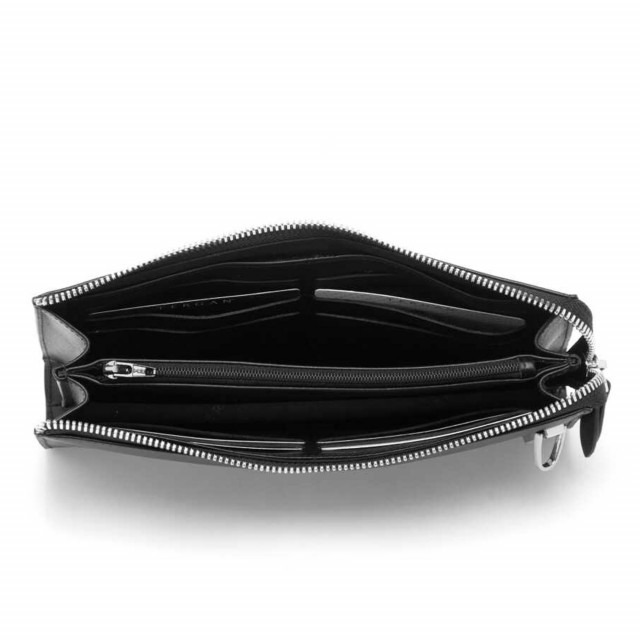 Мъжка ръчна чанта от черна естествена кожа