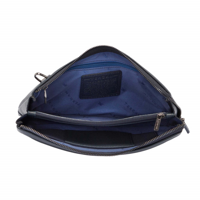 Тъмносиня мъжка ръчна чанта