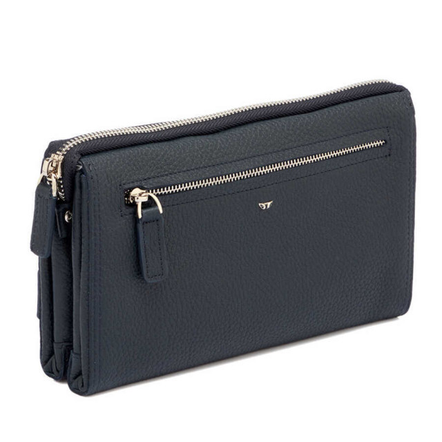 Тъмносиня мъжка ръчна чанта