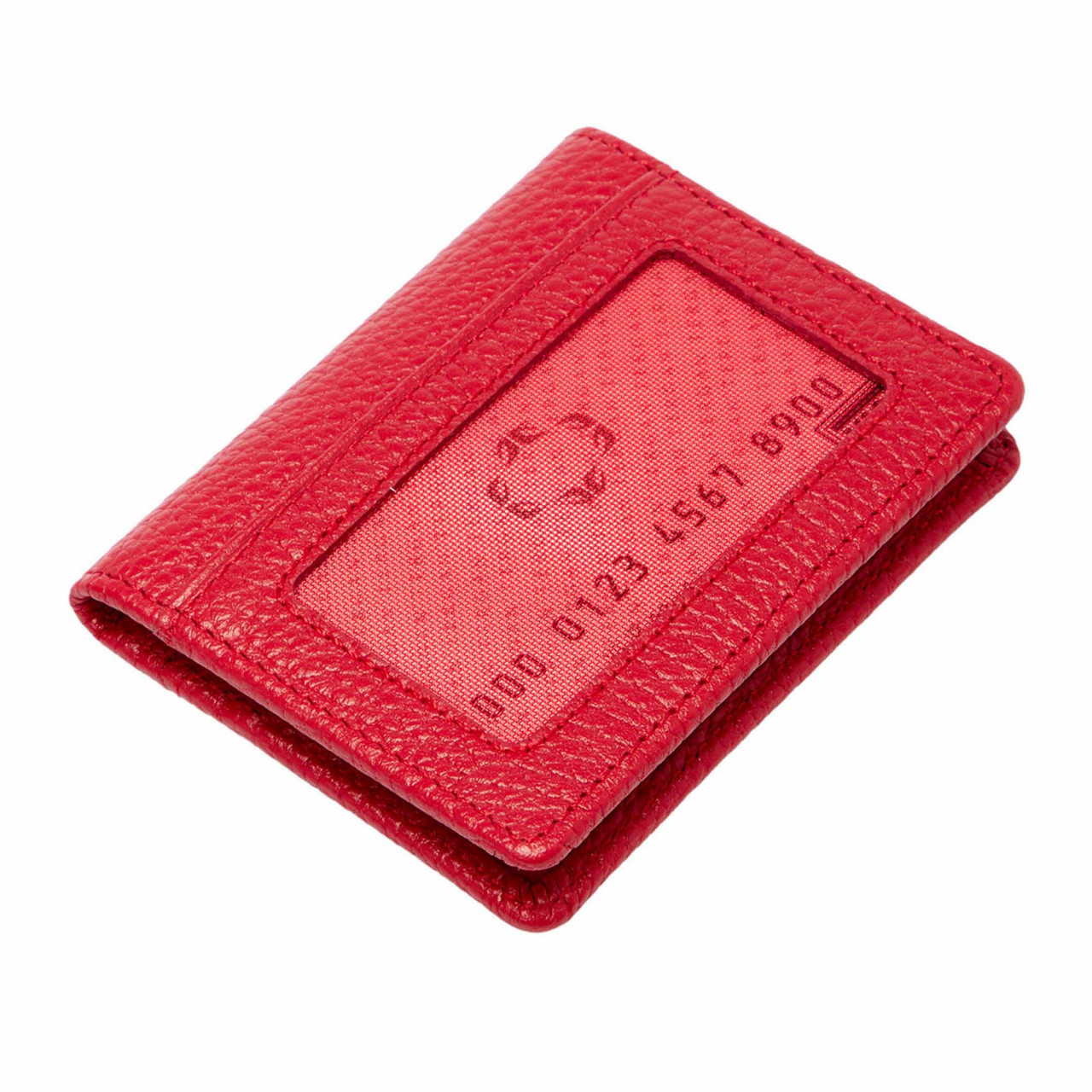 Червен кожен калъф за документи