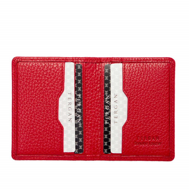 Червен кожен калъф за документи