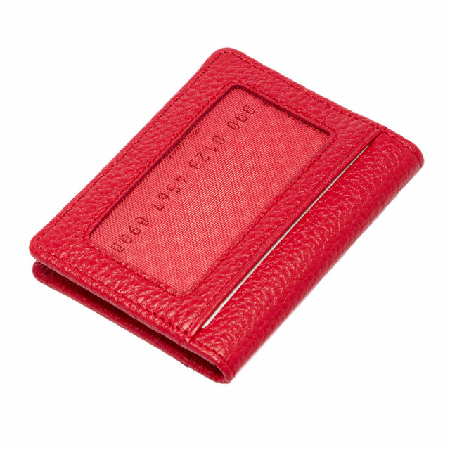 Червен кожен калъф за документи