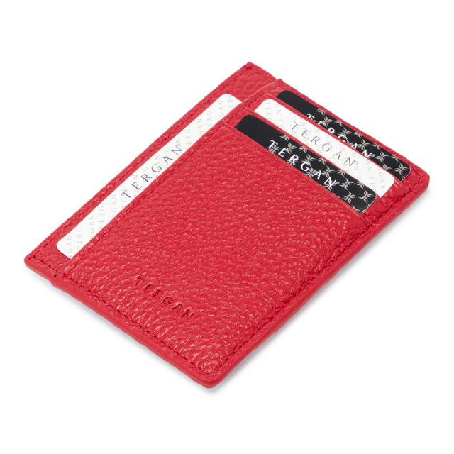 Червен кожен калъф за документи