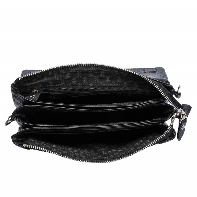 Men's handbag made of genuine leather with a long handle