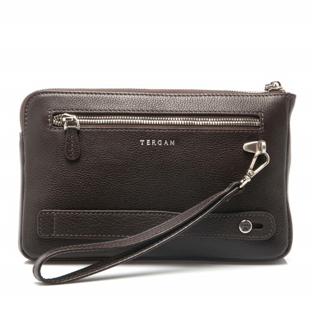 Мъжка чанта от естествена кожа за носене в ръка