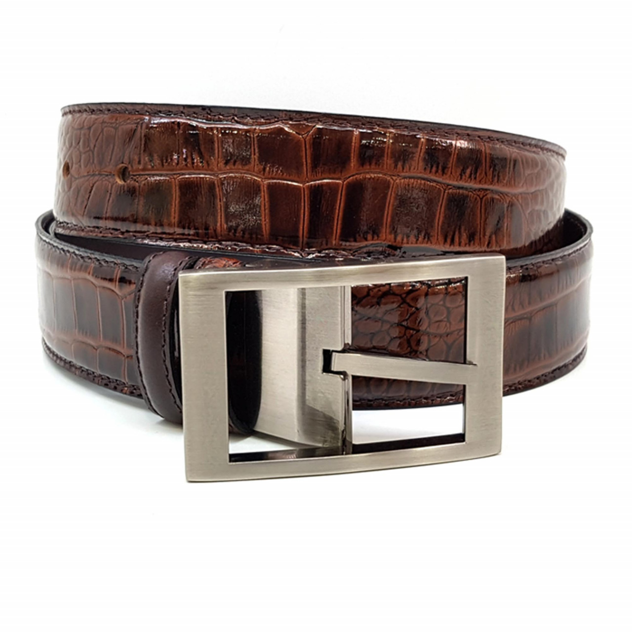 Men's leather belt Tergan