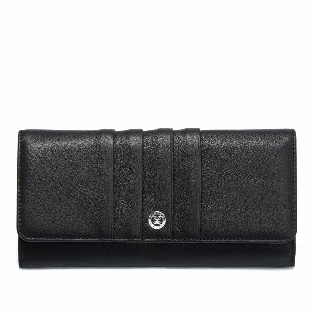 Класически дамски портфейл от естествена кожа