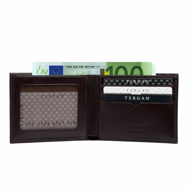 Стандартен мъжки портфейл от естествена кожа